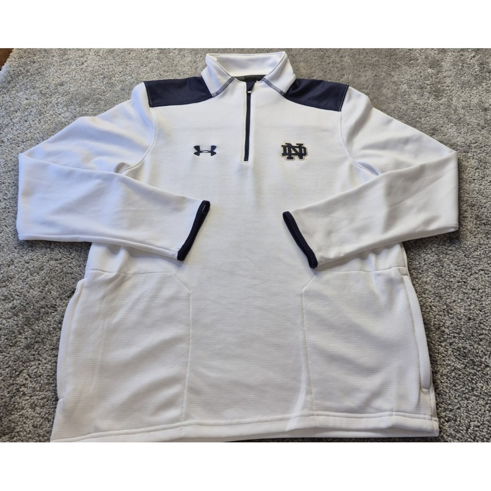 Notre Dame Under Armour Protect This House‎ Polo 1/4 Zip Up 2 Pocket